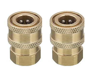 2 x Spare female M22 1/4" quick connect fitting