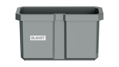 BLAHST wall mounted double storage tub shown on a white background