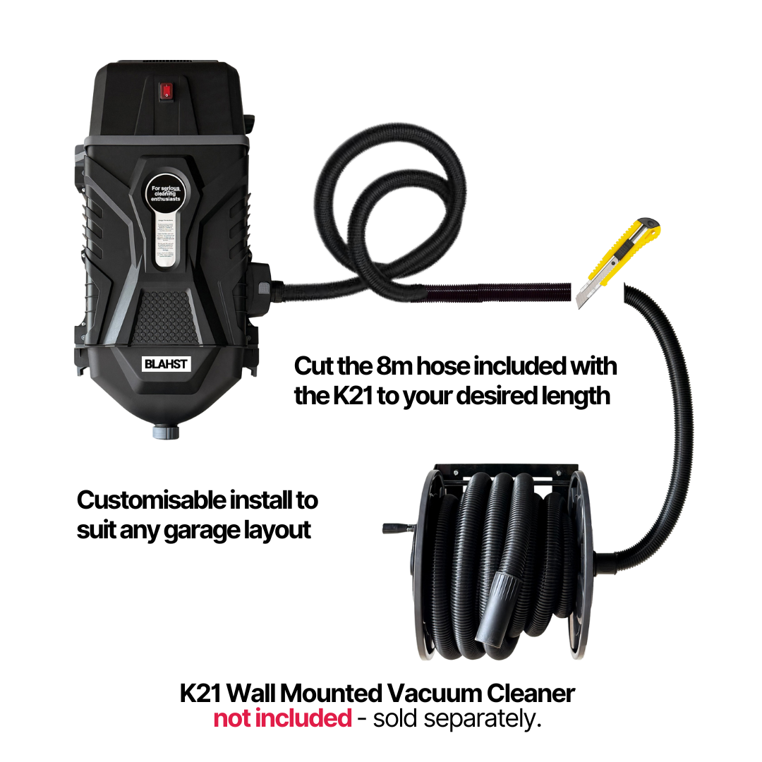 K21 Wall Mounted Vacuum Hose Reel