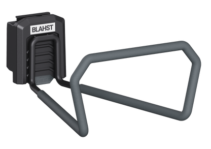 BLAHST wall mounted storage hook with a wide diamond shaped hook arm